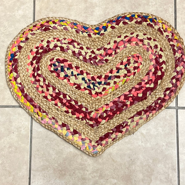 Shaped Rugs and Doormat made from Recycled Cotton & Jute 45x60cms