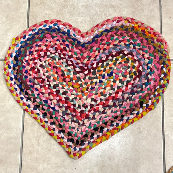 Shaped Rugs and Doormat made from Recycled Cotton & Jute 45x60cms