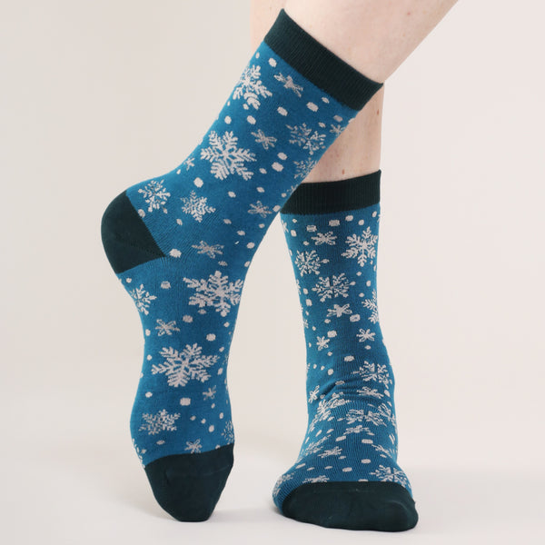 Snowflake Bamboo Socks 4 - 8