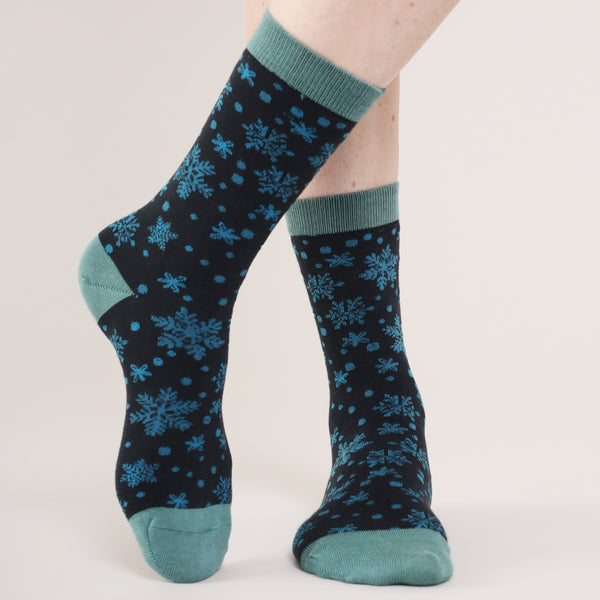 Snowflake Bamboo Socks 4 - 8