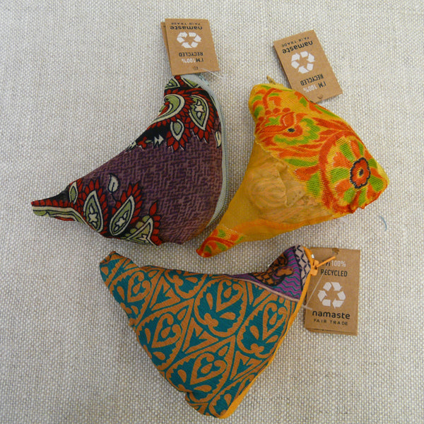 Recycled Sari Foldaway Fair Trade Shopping Bag