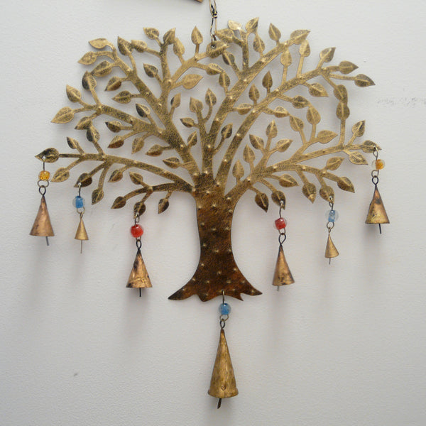 Tree of Life Windchime with Bells and Coloured Beads