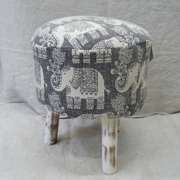 Hathi Elephant Collection - Quilt 210x240cms Stool and Pouffe