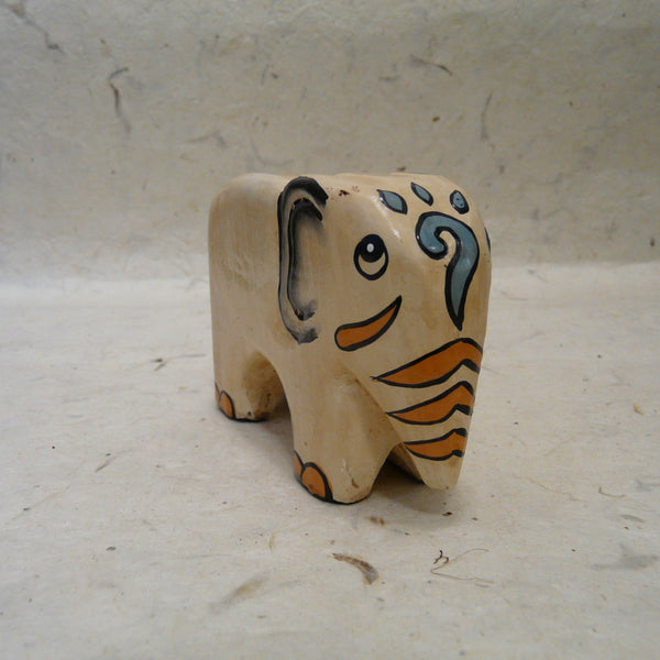 Handpainted Wooden Elephant Perpetual Calendar