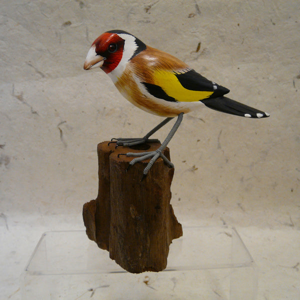 Goldfinch - Hand-carved Painted Wooden Bird