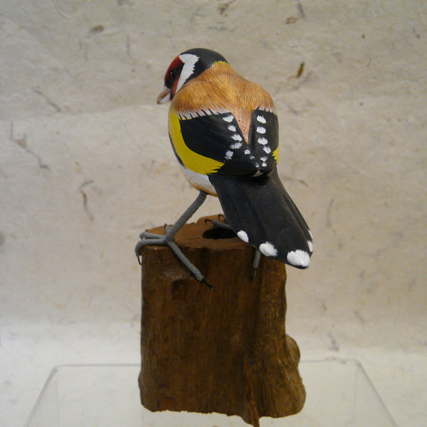 Goldfinch - Hand-carved Painted Wooden Bird