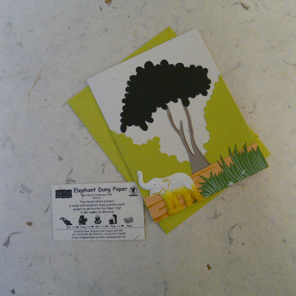 Natural Elephant Dung Paper Eco Maximus Card