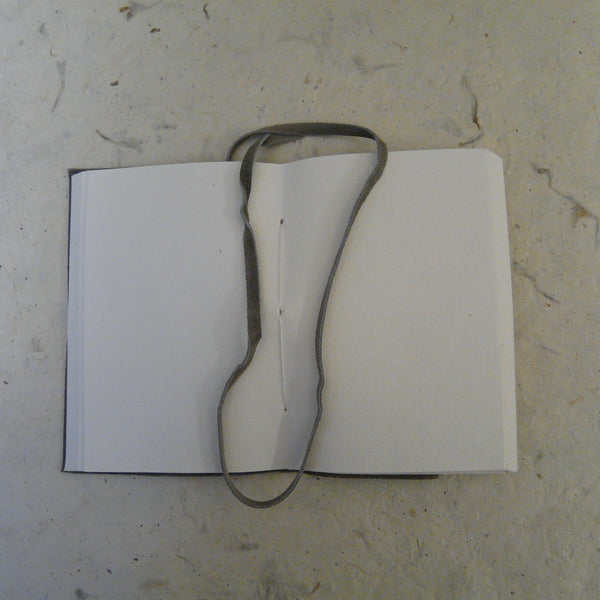 French Grey Suede Printed Notebook