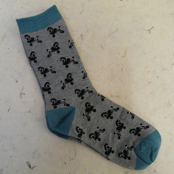 2 pairs Poodles Socks in a bag Bamboo Socks 4 - 7