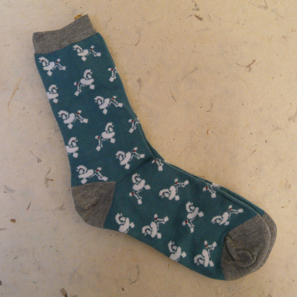 2 pairs Poodles Socks in a bag Bamboo Socks 4 - 7