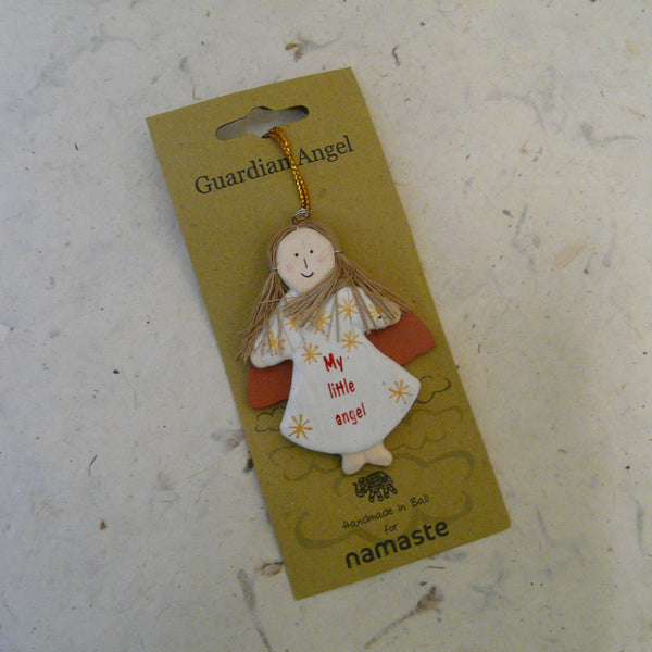 Hanging Wooden Angels Decoration