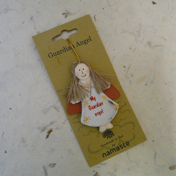 Hanging Wooden Angels Decoration