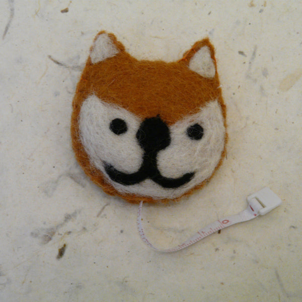 Fox Animal Felt Covered Tape Measure