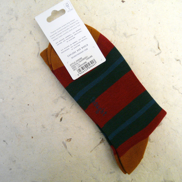 Thought Rugby Stripe Bamboo Socks 7 - 11