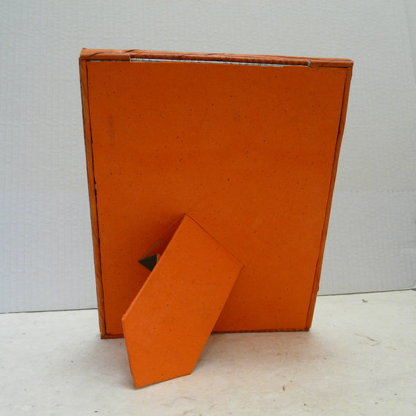 Recycled Newspaper Picture Frame Orange/Yellow/Green