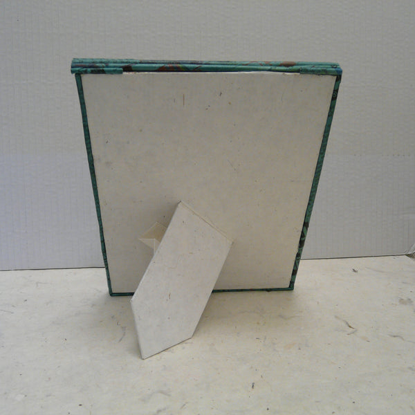 Recycled Newspaper Picture Frame Teal