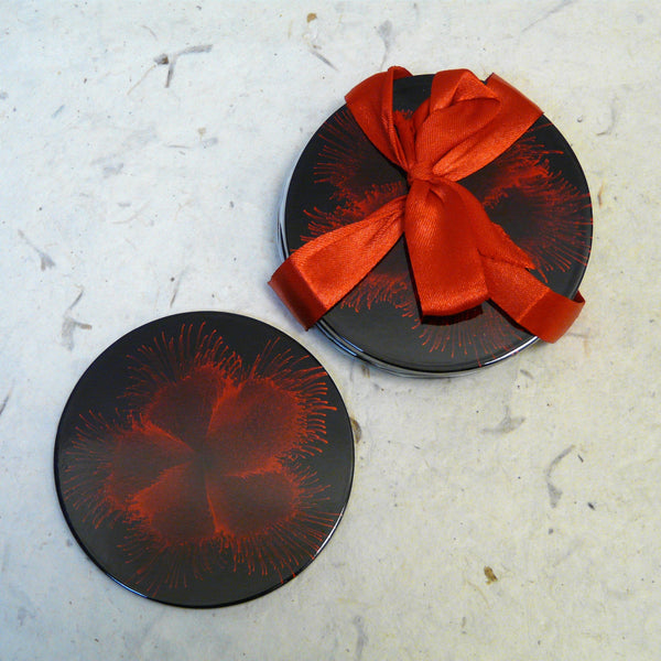 Set of 6 Lacquered Droplet Coasters