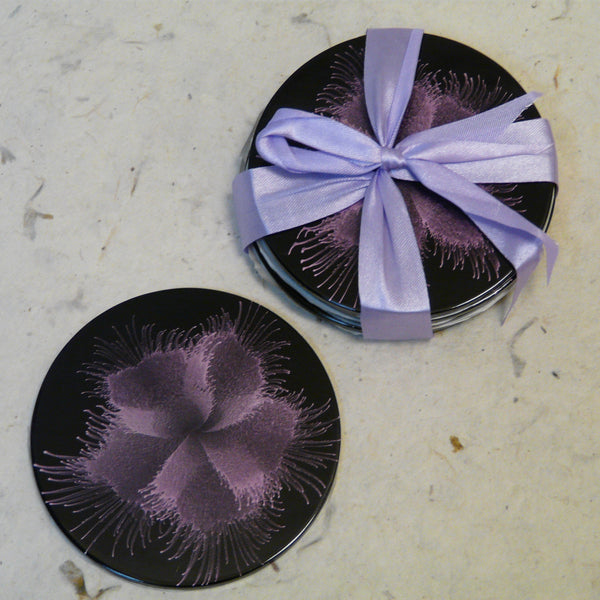 Set of 6 Lacquered Droplet Coasters