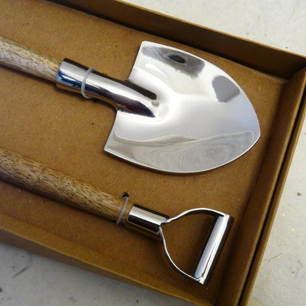 Pair of Handmade 'Dig In' Salad Servers