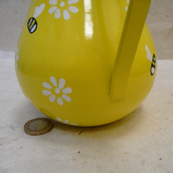 Yellow Fair Trade Handpainted Bee Watering Can