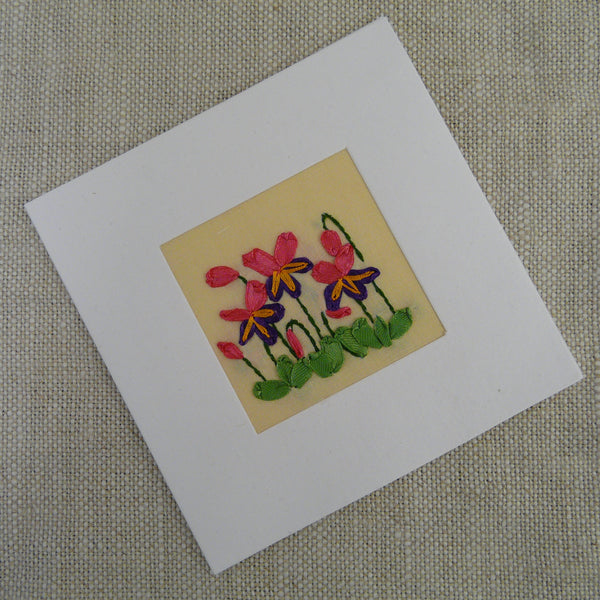 Cyclamen Ribbon Card