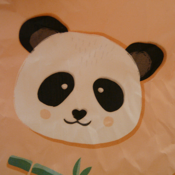 Panda Recycled Plastic Bottles Foldaway Bag