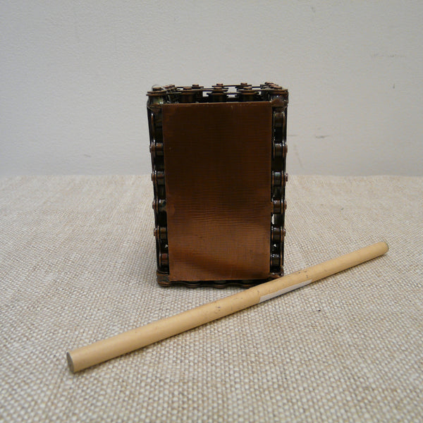 Upcycled Bike Chain Pen Pot