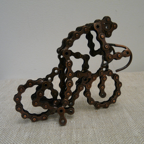 Bike Chain Model Racing Bicycle with Cyclist