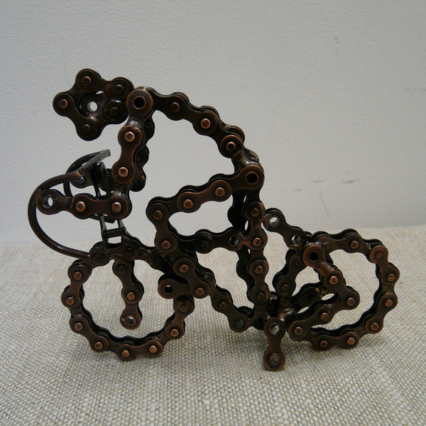 Bike Chain Model Racing Bicycle with Cyclist