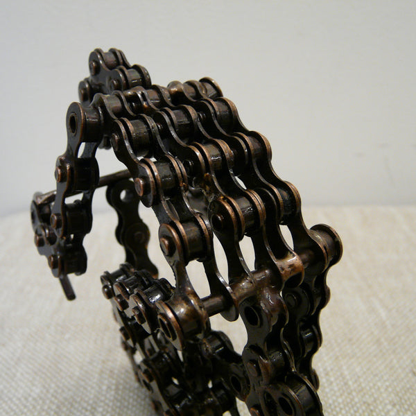 Bike Chain Model Racing Bicycle with Cyclist