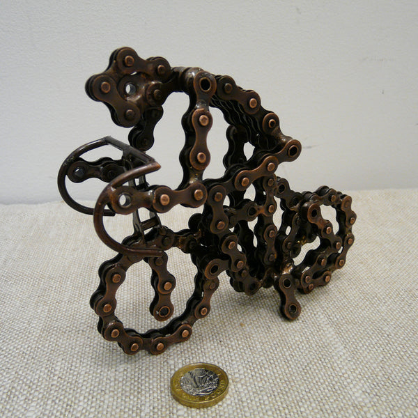 Bike Chain Model Racing Bicycle with Cyclist