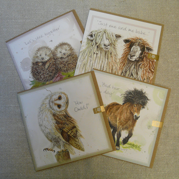 'Just Ewe and Me' - Lincoln Longwool Sheep Card