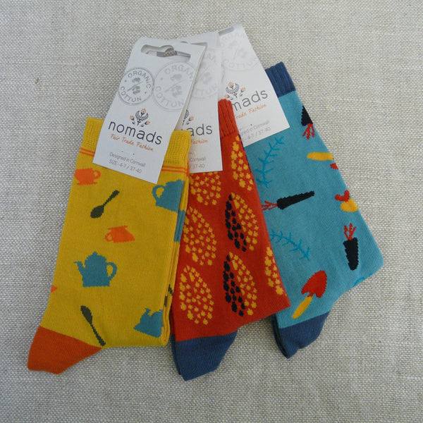 Harvest Teapot Socks 4 - 7