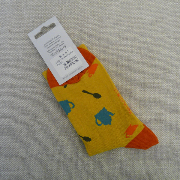 Harvest Teapot Socks 4 - 7