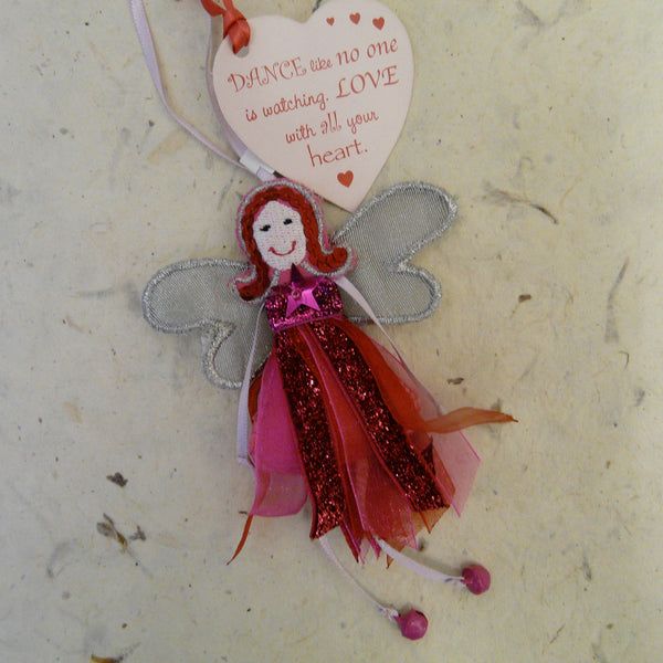 Dance like no One is Watching Glitter Quote Fairy
