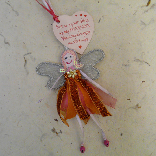You are my Sunshine Glitter Quote Fairy