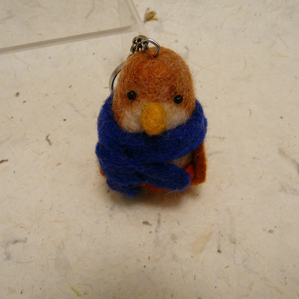 Penguin with Scarf Fair Trade Felt Keyring