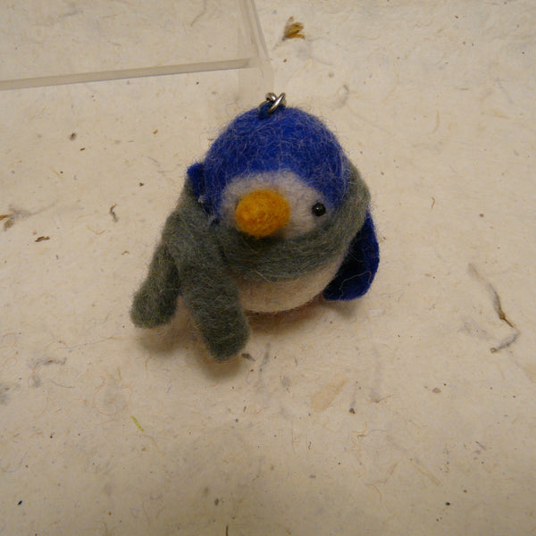 Penguin with Scarf Fair Trade Felt Keyring
