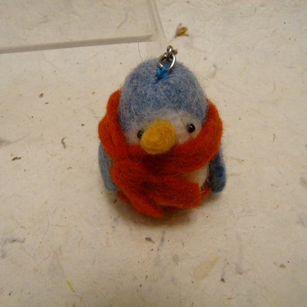 Penguin with Scarf Fair Trade Felt Keyring