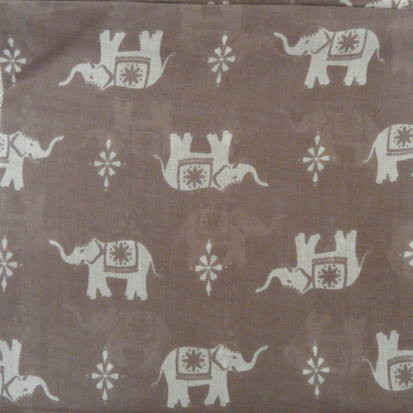 Dusky Pink Cotton Elephant Print scarf