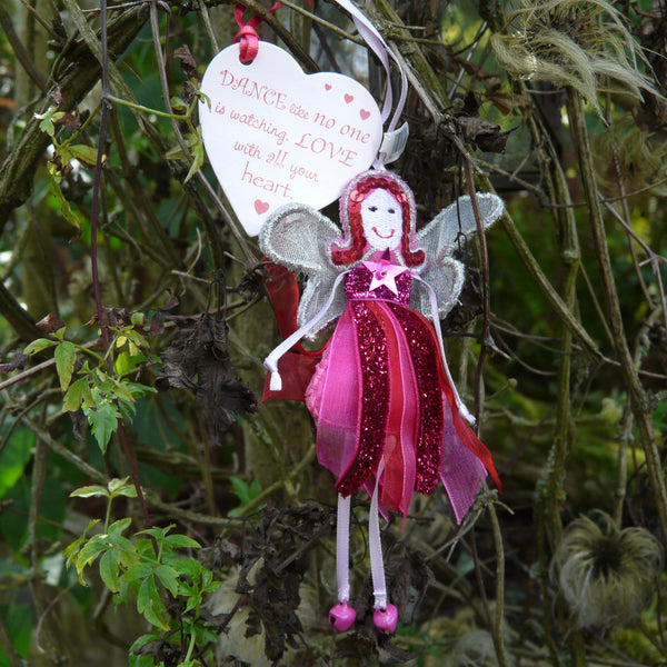 Dance like no One is Watching Glitter Quote Fairy