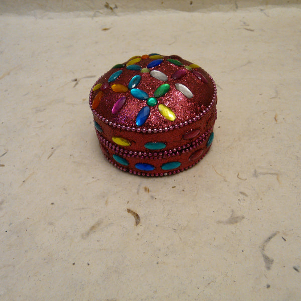 Pink Glitter Trinket Box