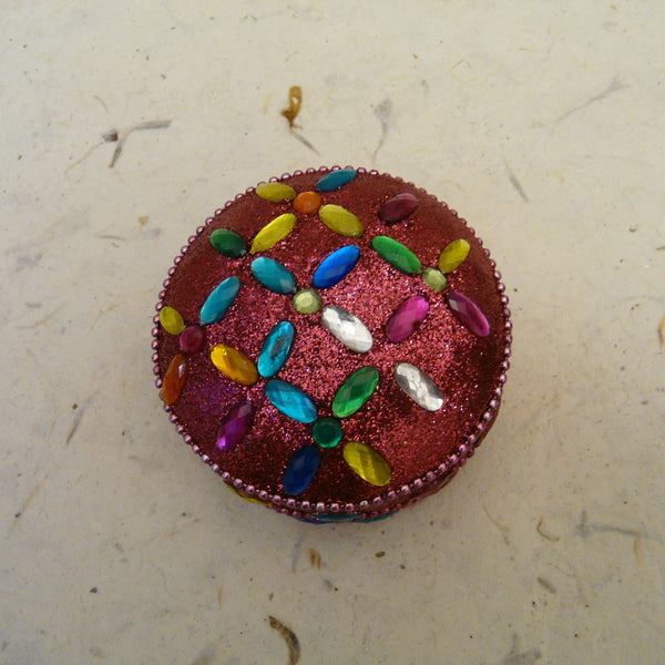 Pink Glitter Trinket Box