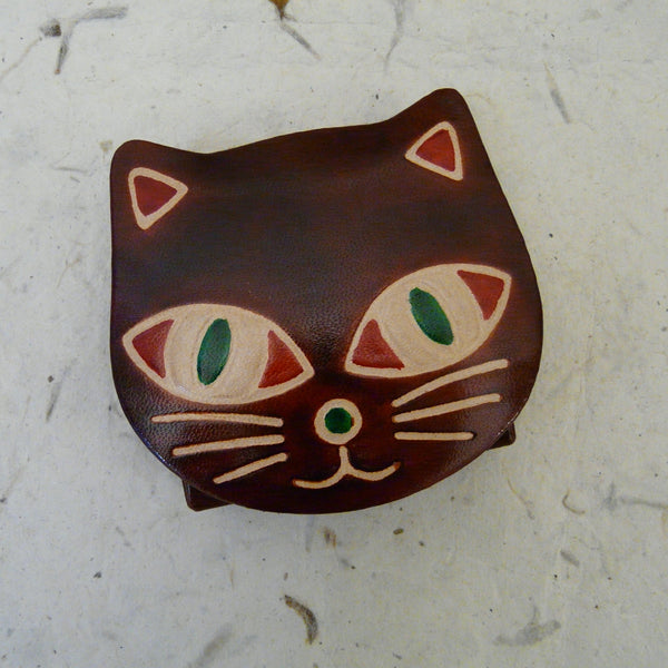 Brown Cat Purse