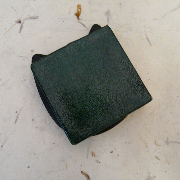 Green Owl Leather Coin Purse