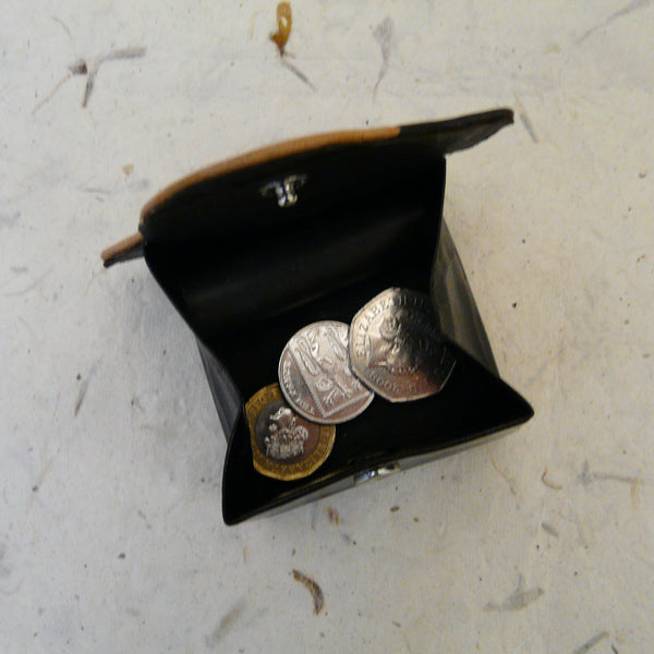 Small Leather Puffin Purse