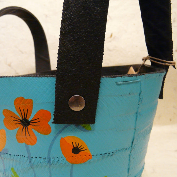 Poppy Painted Plant Holder