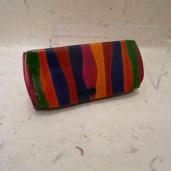 Rainbow Leather Glasses Case