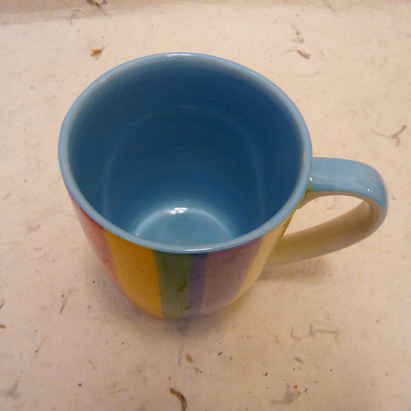 Taller Pastel Mug with Vertical Stripes