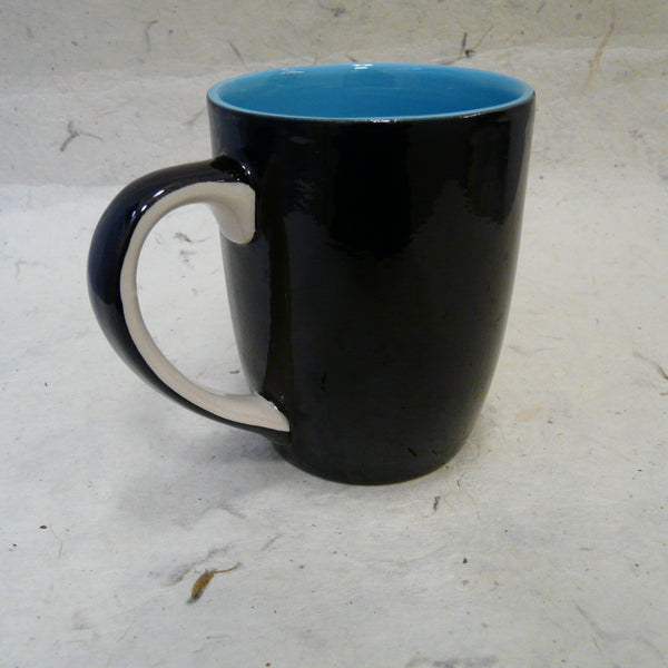 Black and Blue Hand-painted Mug